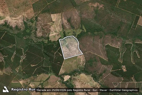 Imagem de satélite de FAZENDA TERRA PROMETIDA em CURVELO - MG