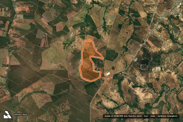 Imagem de satélite de FAZENDA SACO REDONDO em CURVELO - MG