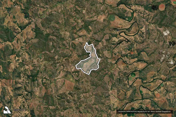 Imagem de satélite de Fazenda Diadorim em CURVELO - MG