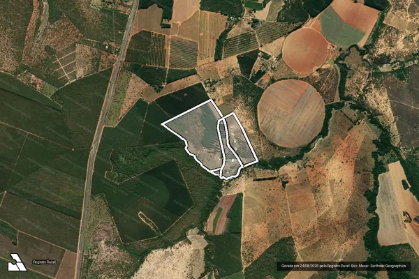 Imagem de satélite de SÍTIO CAPOEIRINHA em CURVELO - MG