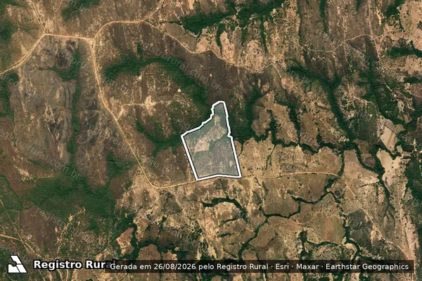Imagem de satélite de Fazenda Brejinho em INIMUTABA - MG