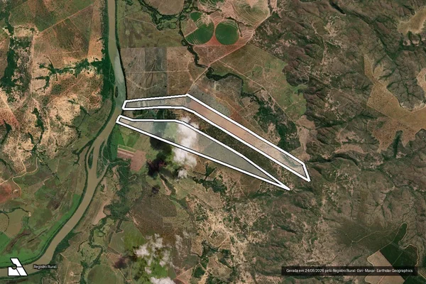 Imagem de satélite de FAZENDA SACO GRANDE em LASSANCE - MG