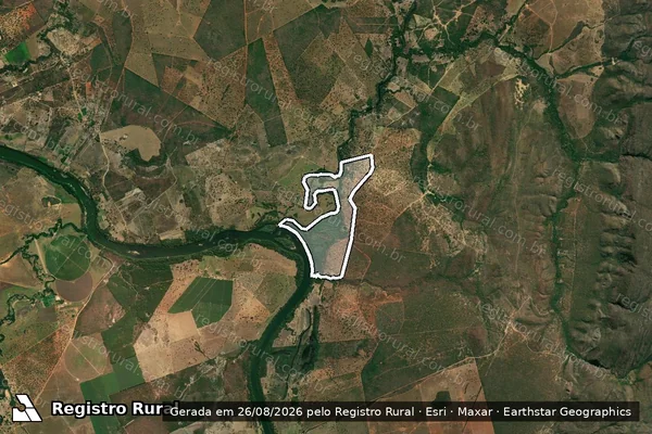 Imagem de satélite de Fazenda Fortuna em LASSANCE - MG