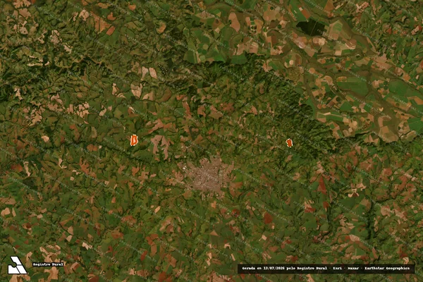Imagem de satélite de Fazenda Cascata em UBERABA - MG