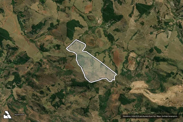 Imagem de satélite de CRUZ GRANDE em PIRACEMA - MG