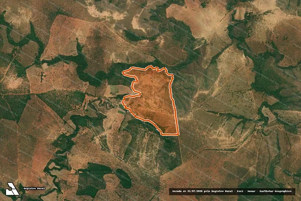 Imagem de satélite de FAZENDA RIACHINHO/BICUDO em MORRO DA GARÇA - MG