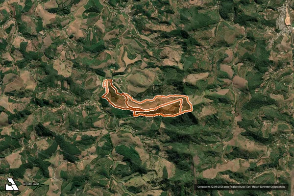 Imagem de satélite de CORREGO PERNAMBUCO em CAPUTIRA - MG