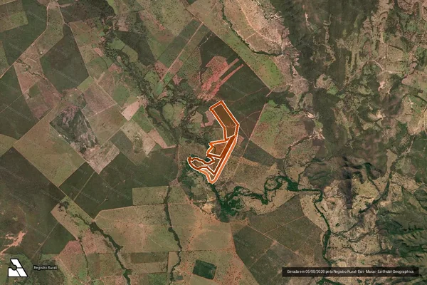 Imagem de satélite de Fazenda Caraíbas ou Olhos D'água em VÁRZEA DA PALMA - MG