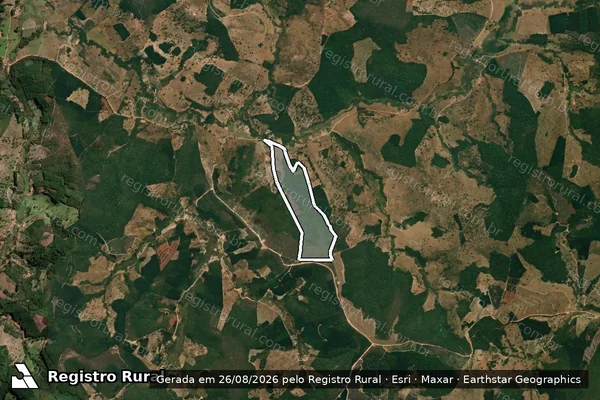Imagem de satélite de Campo Grande em ITAMARANDIBA - MG