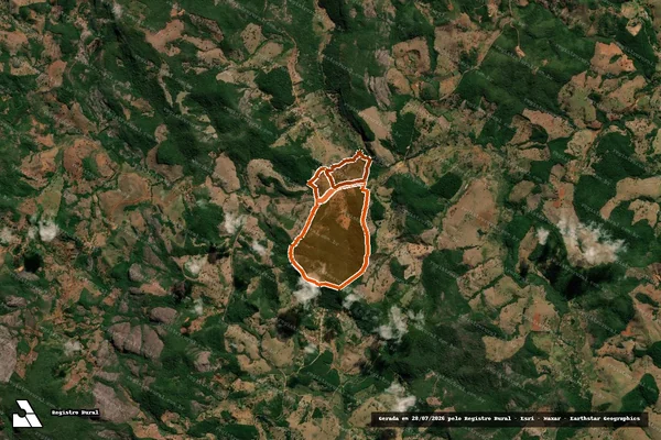 Imagem de satélite de Ouro Fino em SERRO - MG