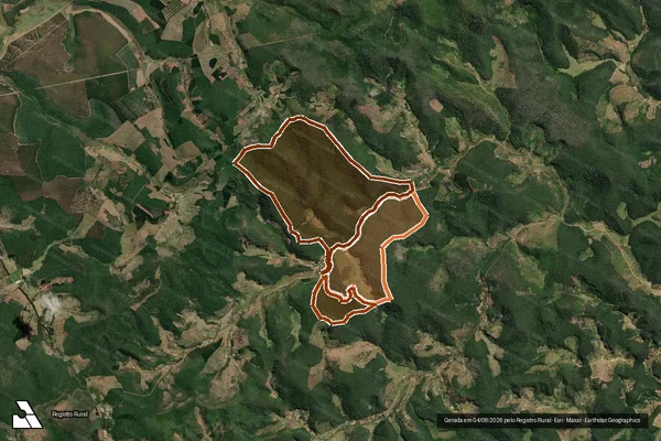 Imagem de satélite de FAZENDA DAS ARARAS em LADAINHA - MG
