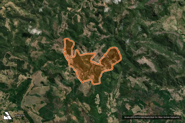 Imagem de satélite de FAZENDA TRÊS CABECEIRAS em TEÓFILO OTONI - MG