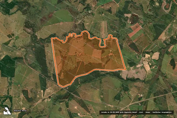 Imagem de satélite de SITIO BAIA em ABAETÉ - MG