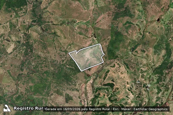 Imagem de satélite de Fazenda Colombia em ÁGUAS FORMOSAS - MG