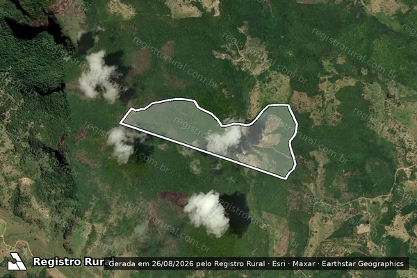 Imagem de satélite de Fazenda Cachoeira em ÁGUAS FORMOSAS - MG