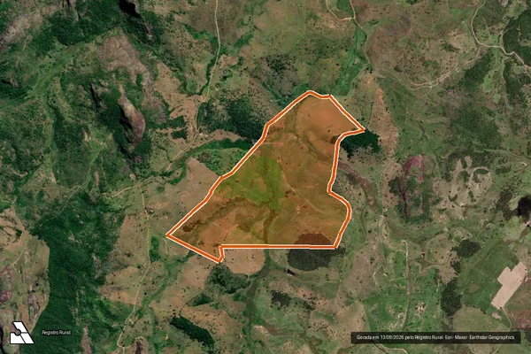 Imagem de satélite de Fazenda Santa Lucia em CRISÓLITA - MG