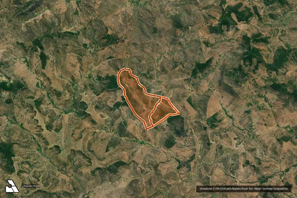 Imagem de satélite de FAZENDA FLORESTA em ATALÉIA - MG