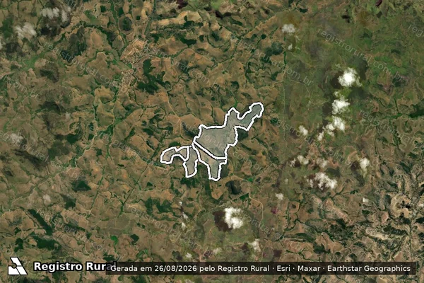 Imagem de satélite de FAZENDA SANTA RITA em ATALÉIA - MG