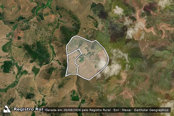 Imagem de satélite de Fazenda Ventania em ATALÉIA - MG