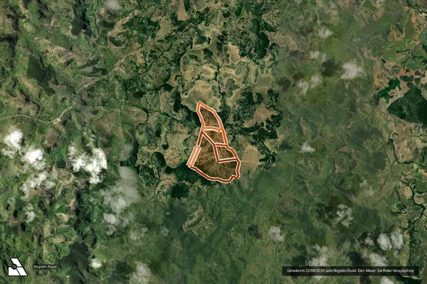 Imagem de satélite de Fazenda Santa Helena em CARLOS CHAGAS - MG