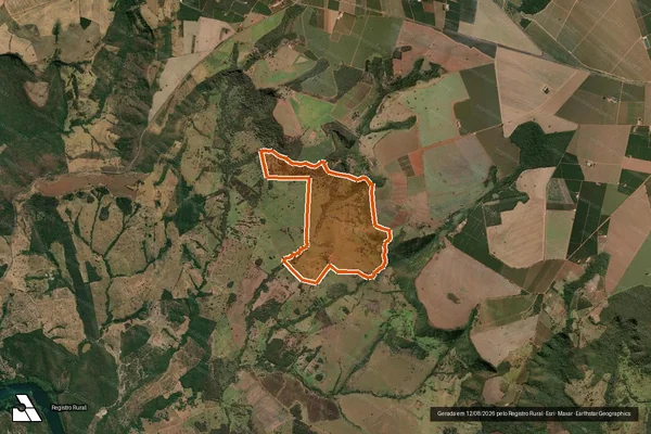 Imagem de satélite de Fazenda Sonho dourado em ARAGUARI - MG