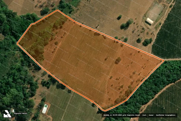 Imagem de satélite de FAZENDA SAO PATRICIO em ARAGUARI - MG