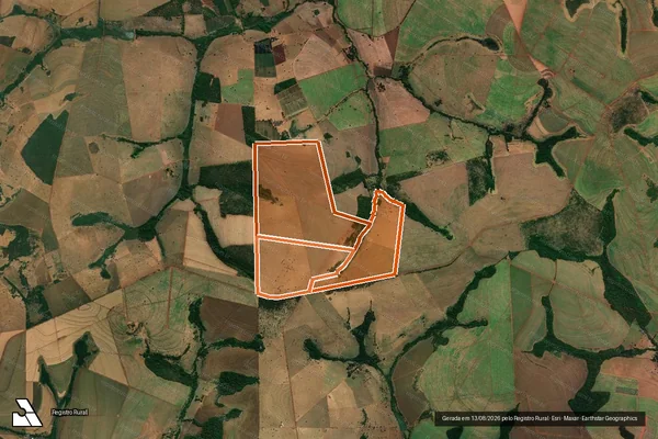 Imagem de satélite de FAZENDA BARU em CANÁPOLIS - MG