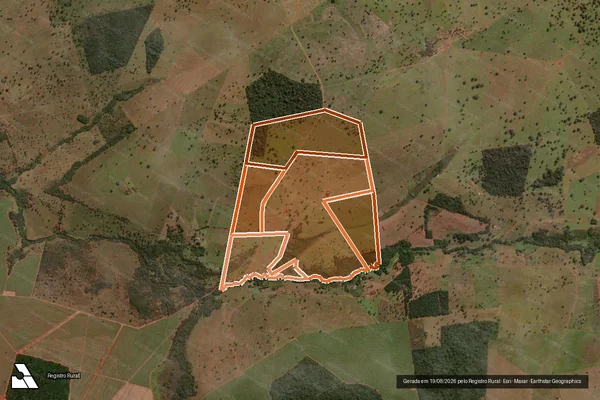 Imagem de satélite de Fazenda Santa Cruz em GURINHATÃ - MG
