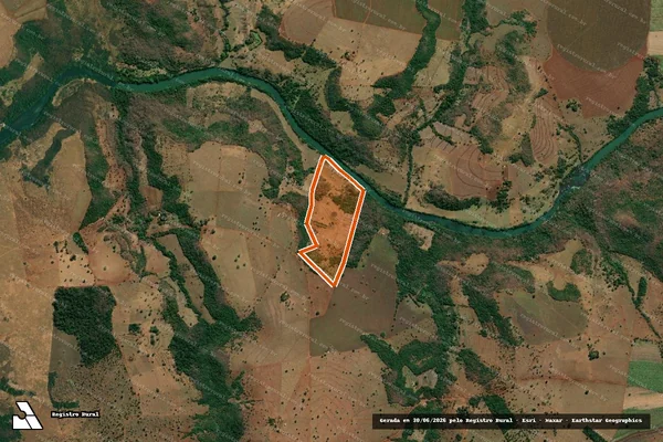 Imagem de satélite de ESTANCIA SANTANA DO LAJEADO em ITUIUTABA - MG