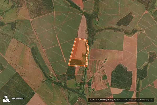 Imagem de satélite de Fazenda Mamona em ITUIUTABA - MG