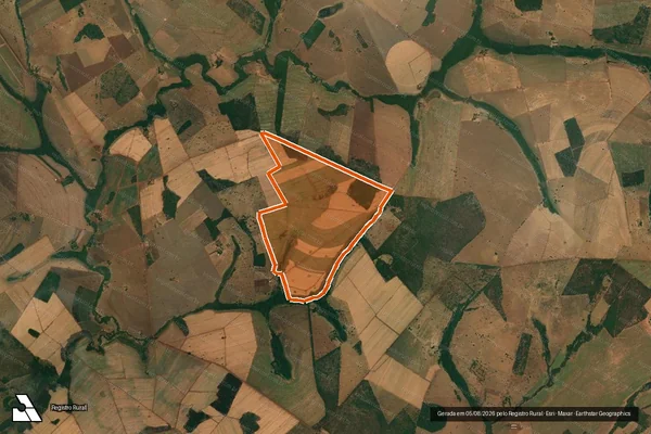 Imagem de satélite de FAZENDA JUPATIS em ITUIUTABA - MG