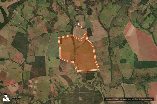 Imagem de satélite de Fazenda Maranhao em MONTE ALEGRE DE MINAS - MG
