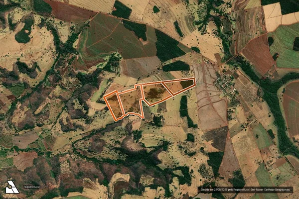 Imagem de satélite de FAZENDA PASSA TRÊS em MONTE ALEGRE DE MINAS - MG