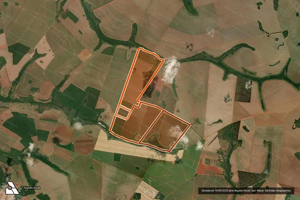 Imagem de satélite de Fazenda Sao Jose Do Paranaiba em MONTE ALEGRE DE MINAS - MG