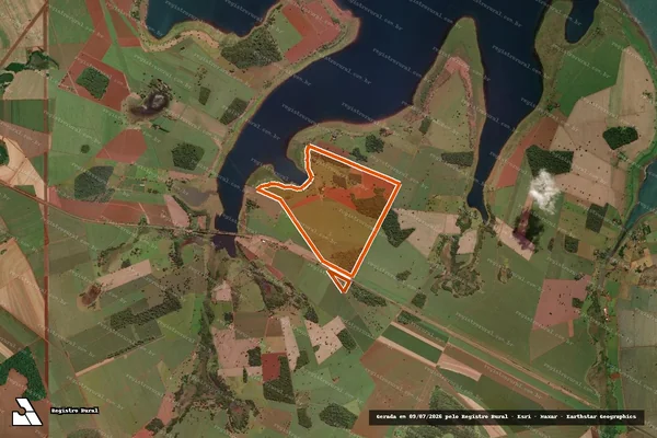 Imagem de satélite de Fazenda Caridade 1 em ARAPORÃ - MG