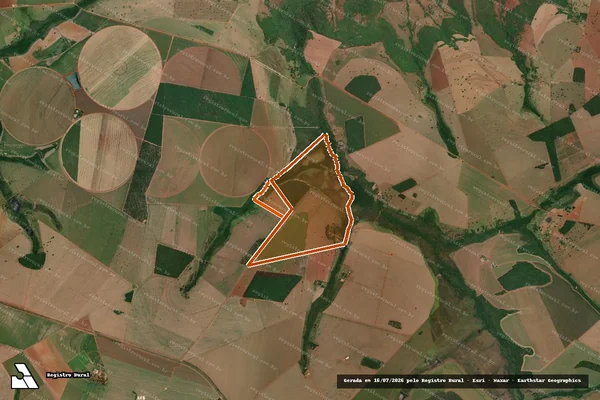 Imagem de satélite de Fazenda Santa Marta em TUPACIGUARA - MG