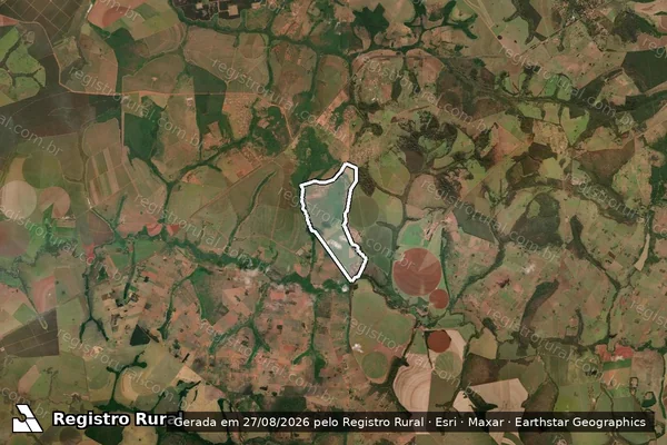 Imagem de satélite de FAZENDA GORDURA DOURADINHO em UBERLÂNDIA - MG
