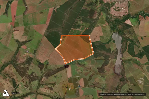 Imagem de satélite de Fazenda Santa Rita em UBERLÂNDIA - MG