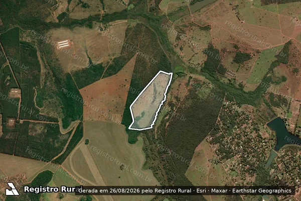 Imagem de satélite de FAZENDA ROUXINOL em UBERLÂNDIA - MG