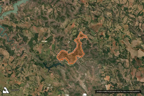 Imagem de satélite de FAZENDA RIO PRETO E FERRAGEM em ABADIA DOS DOURADOS - MG