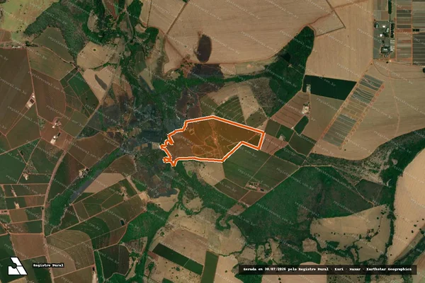 Imagem de satélite de FAZENDA MANDAGUARI em INDIANÓPOLIS - MG