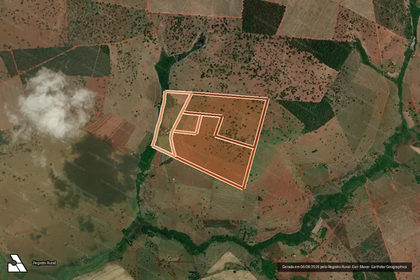 Imagem de satélite de Fazenda Botafogo em SANTA VITÓRIA - MG