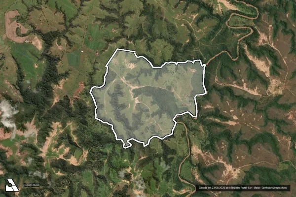 Imagem de satélite de Fazenda Areias Pardas e Fuldas em CARMO DO PARANAÍBA - MG