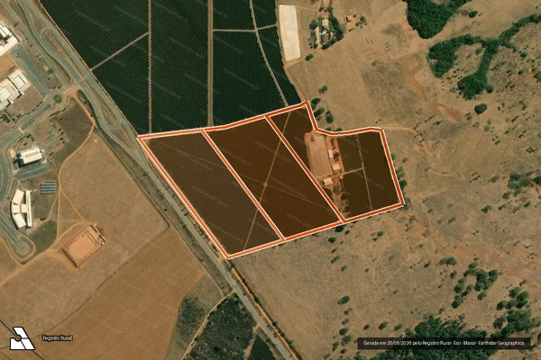 Imagem de satélite de FAZENDA OLHOS D AGUA em RIO PARANAÍBA - MG