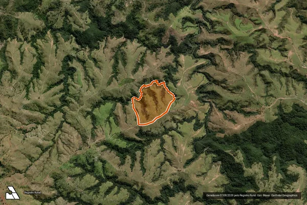 Imagem de satélite de FAZENDA ABAETE DOS MENDES em RIO PARANAÍBA - MG