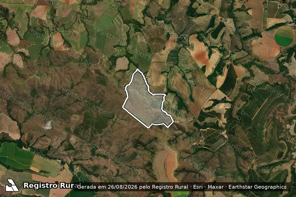 Imagem de satélite de FAZENDA RODOMUNHO, CAMPO REDONDO em RIO PARANAÍBA - MG