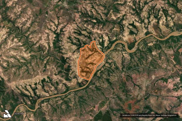 Imagem de satélite de FAZENDA TRES BARRAS em SÃO GONÇALO DO ABAETÉ - MG