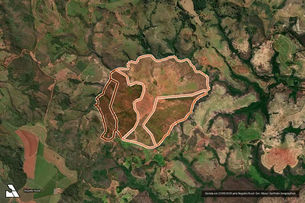 Imagem de satélite de FAZENDA CAMPO ALEGRE em TIROS - MG