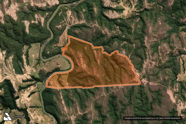 Imagem de satélite de Fazenda Sao Felix em TIROS - MG