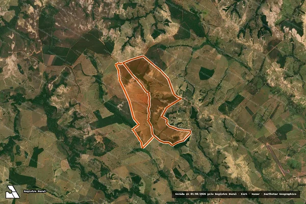Imagem de satélite de Fazenda Marmelada L. olhos D agua em ABAETÉ - MG